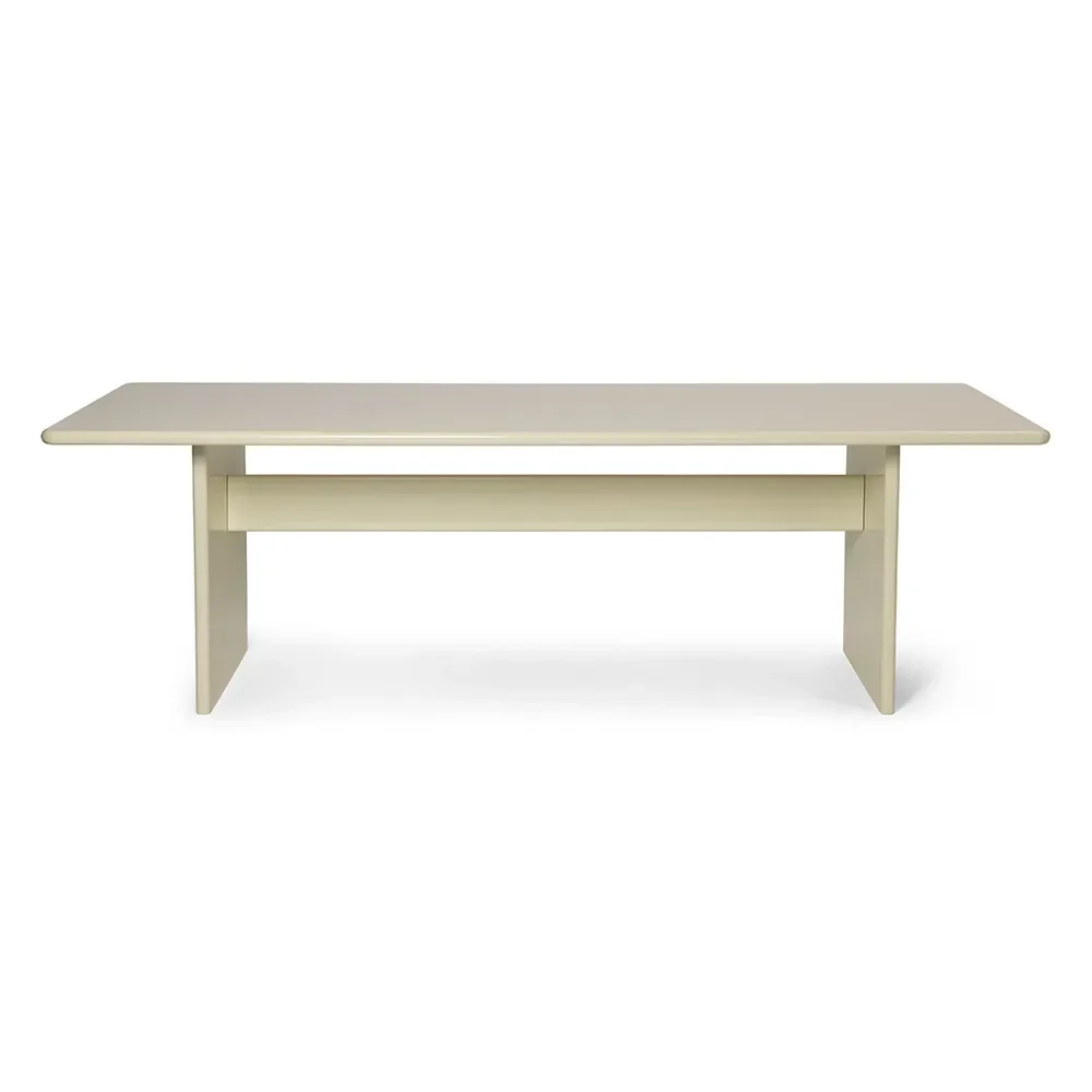 Rink Dining table 240x90 cm - Eggshell