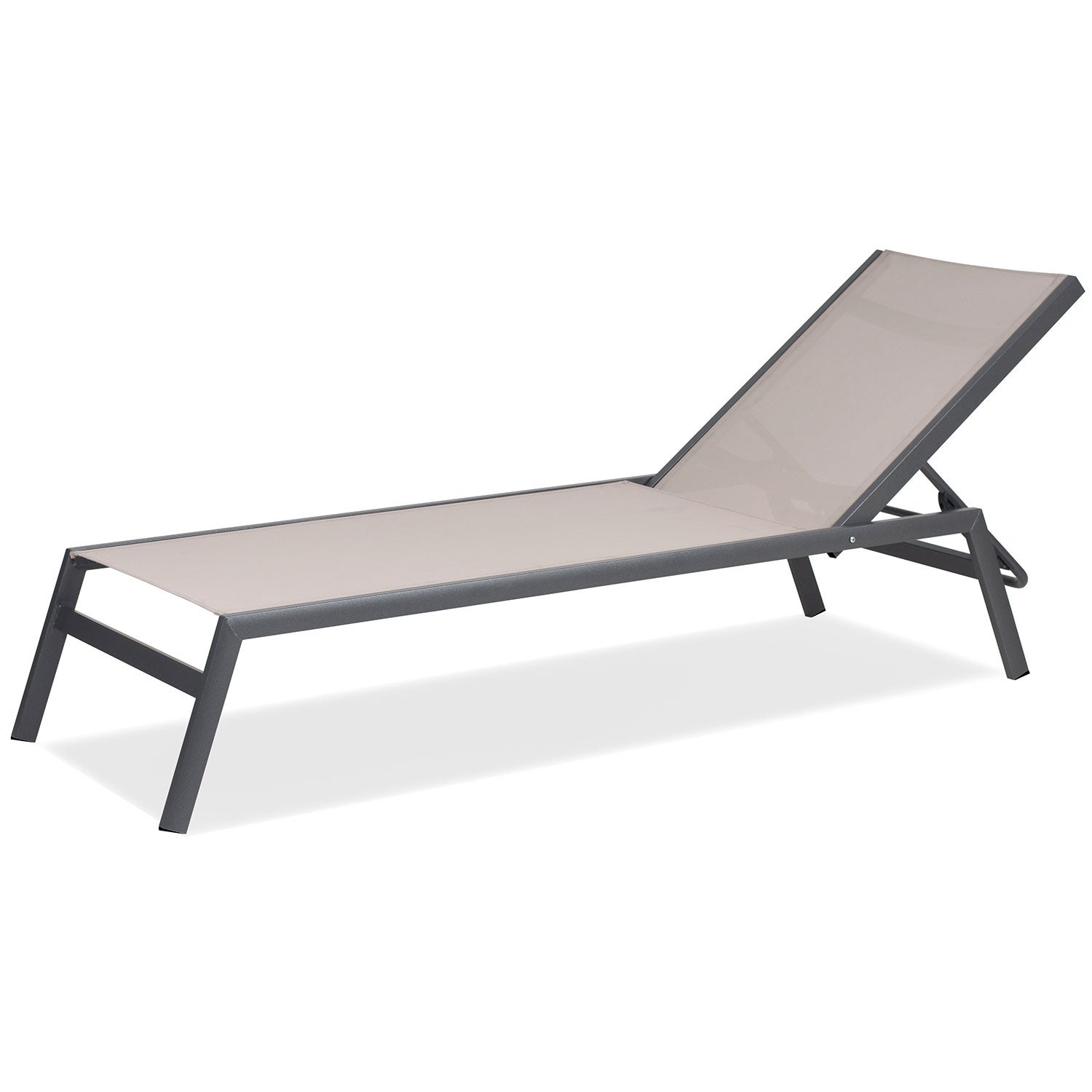 Ocean sunbed anthracite/taupe aluminium