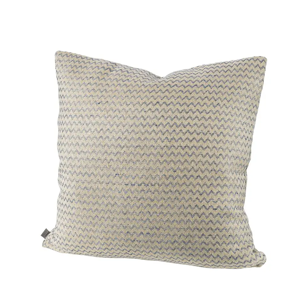 Cushion cover Casa linen/light blue 50x50