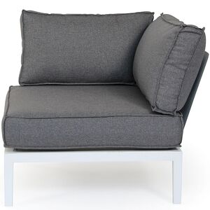 Mackenzie corner piece white aluminium