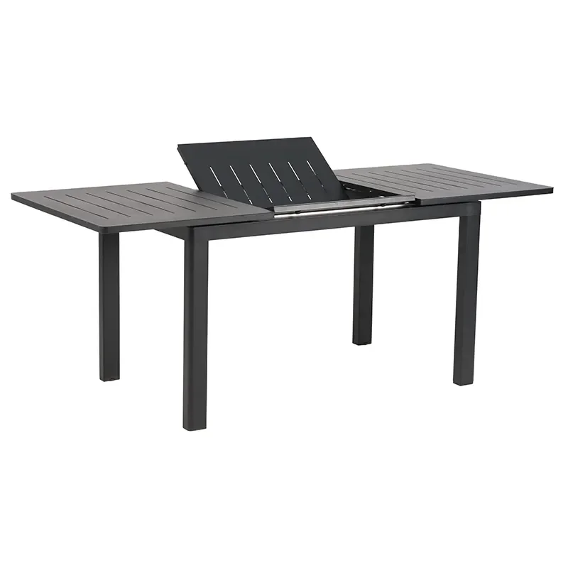Lomma small dining table 80x132-192 cm black 