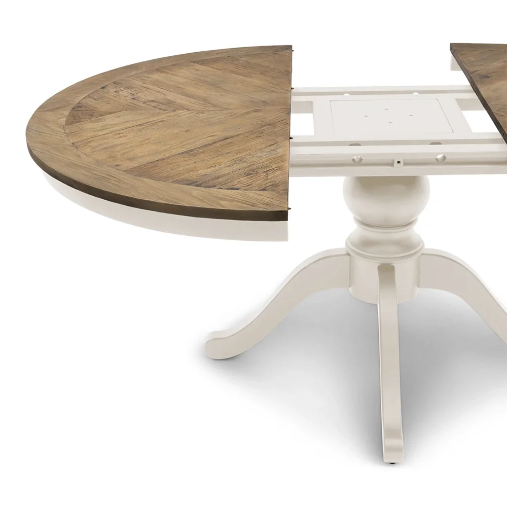  Le Marais extendable dining table Ø140 -190 cm white