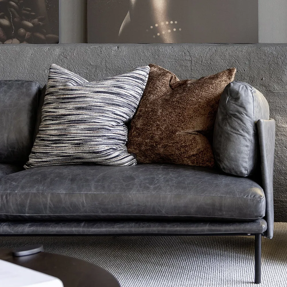 Eternity black cushion cover 50x50 cm