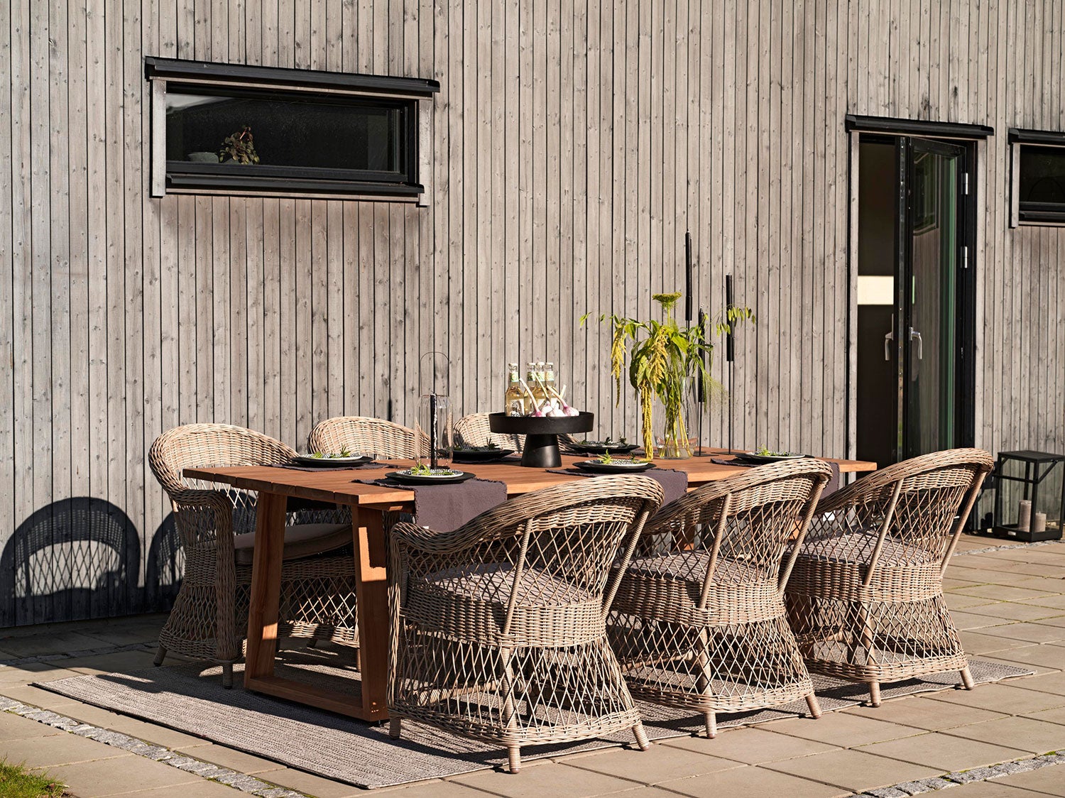 Laurion dining table 100x230 cm natural teak