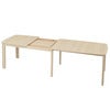 SM107 Dining table 101x160-316-368 cm Solid white oiled oak