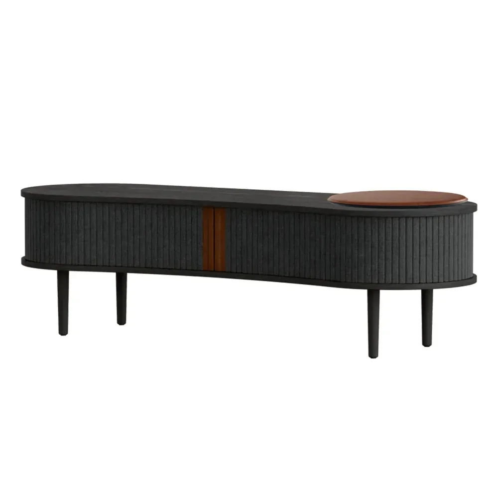 Audacious  TV stand Black Oak/Shadow