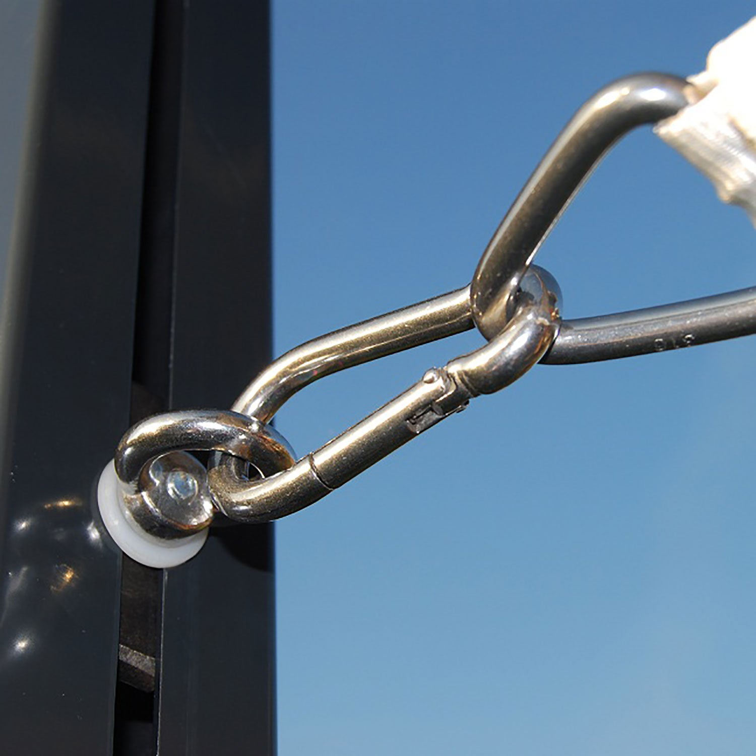 Stainless steel mounting material snaphook 8x80mm 