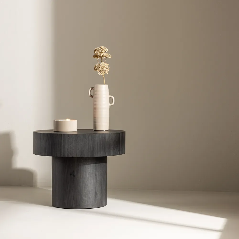 Malung Side Table Ø50 cm Black