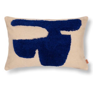 Lay Cushion 60x40 Sand/Br Blue