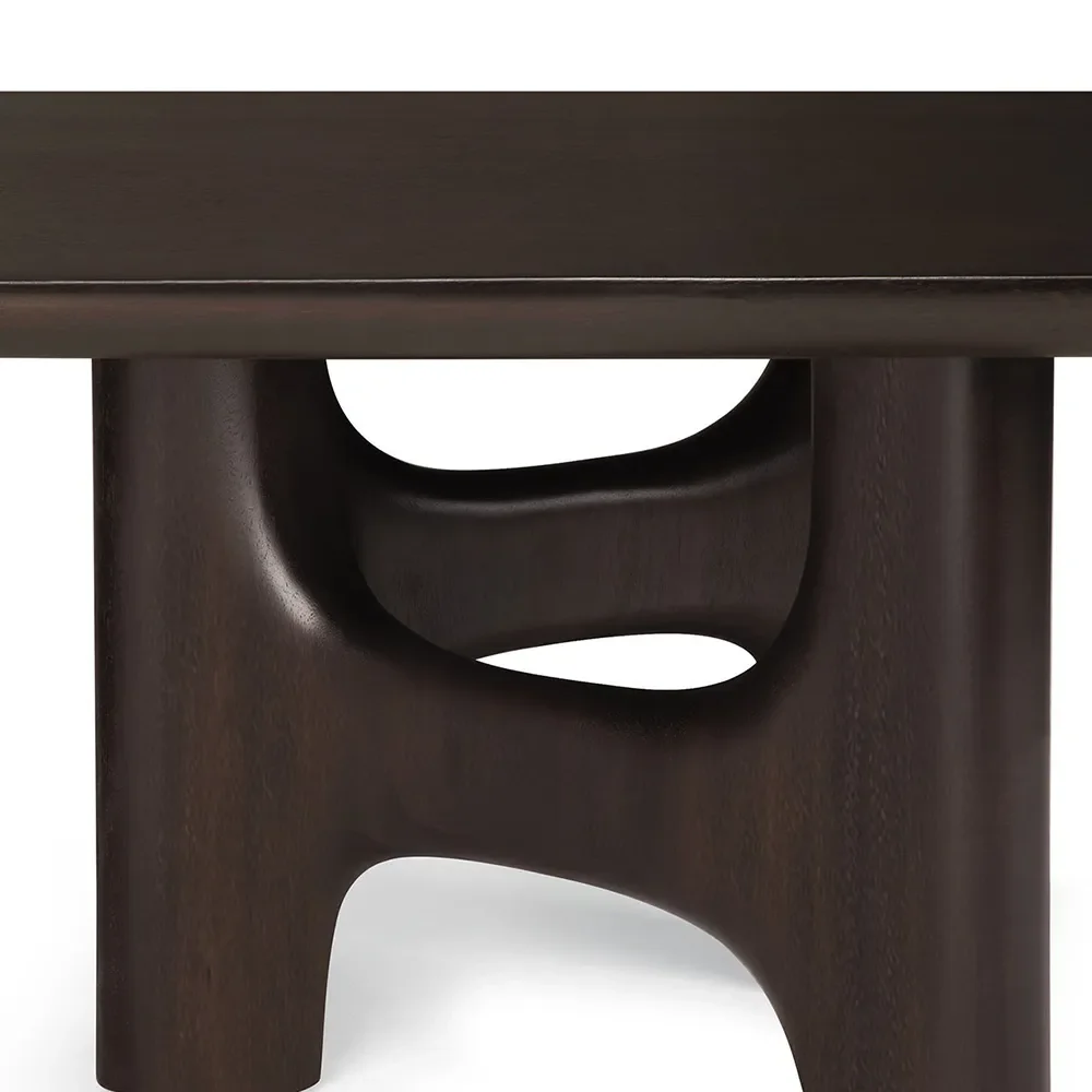 Coffee Table in Mahogany Flow Rose Brown