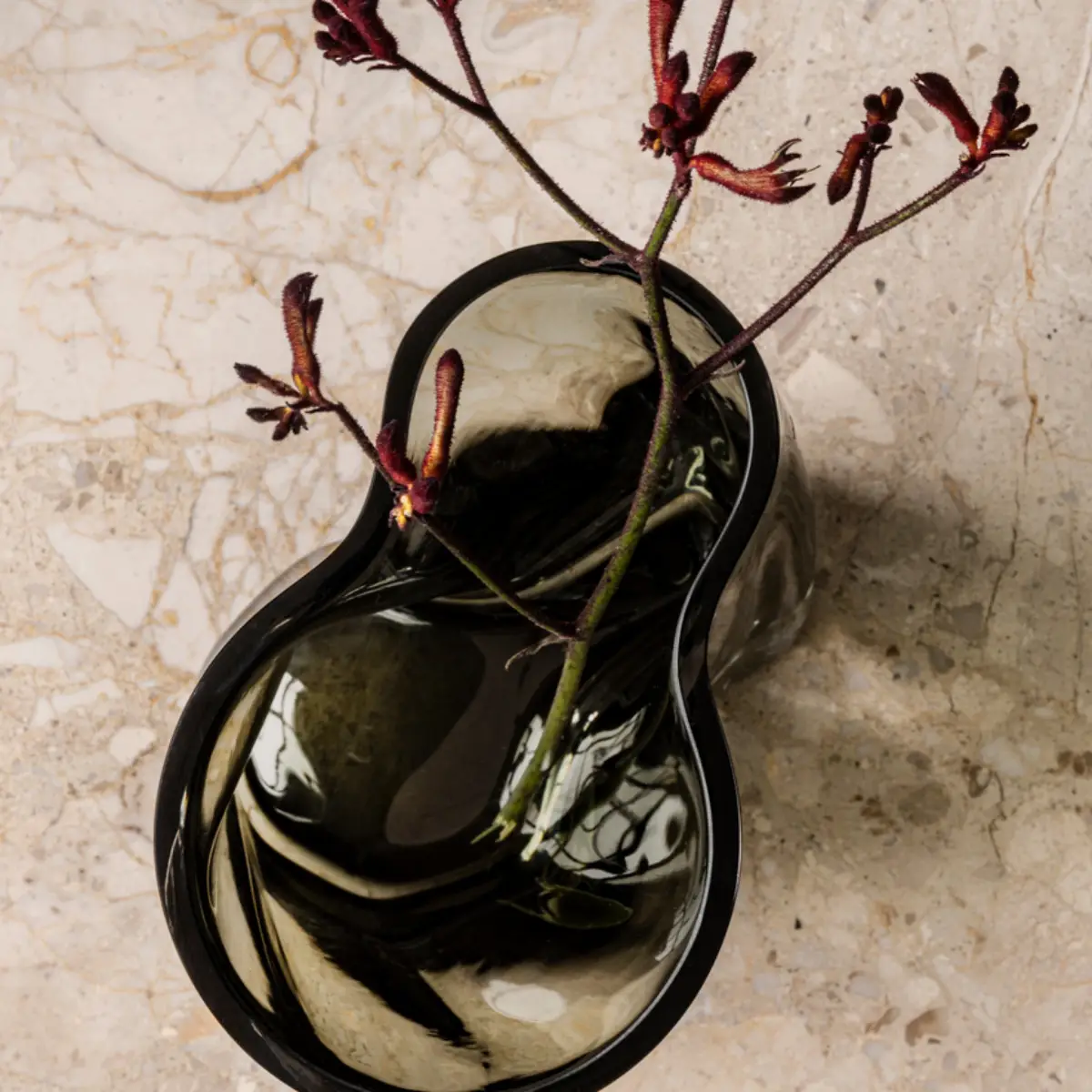 Aer Vase - H49 cm - Smoke
