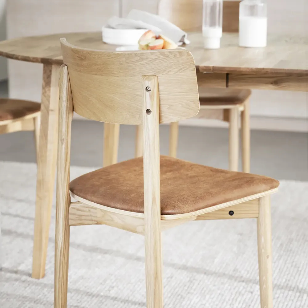 Wolcott dining chair oak/brown