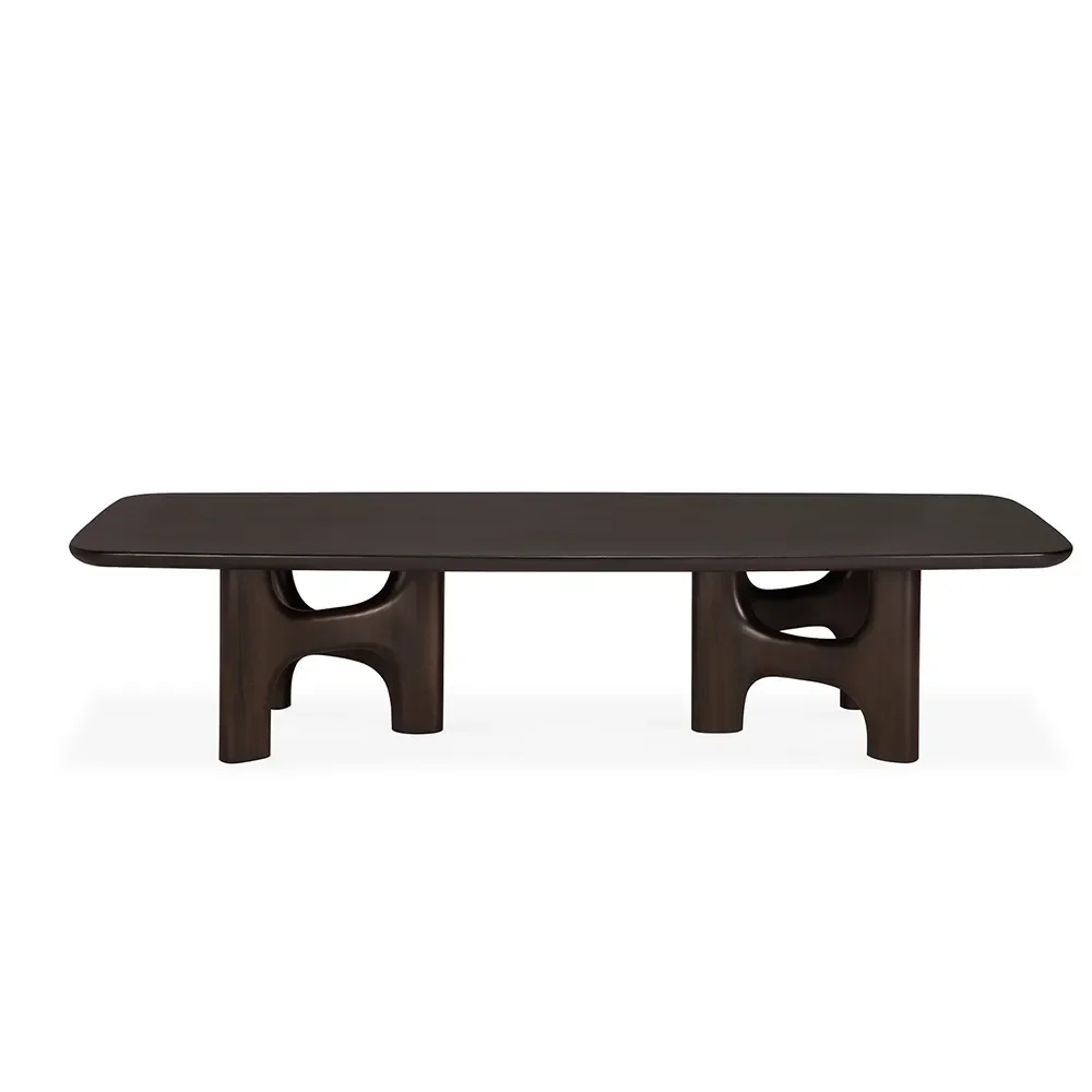 Coffee Table in Mahogany Flow Rose Brown
