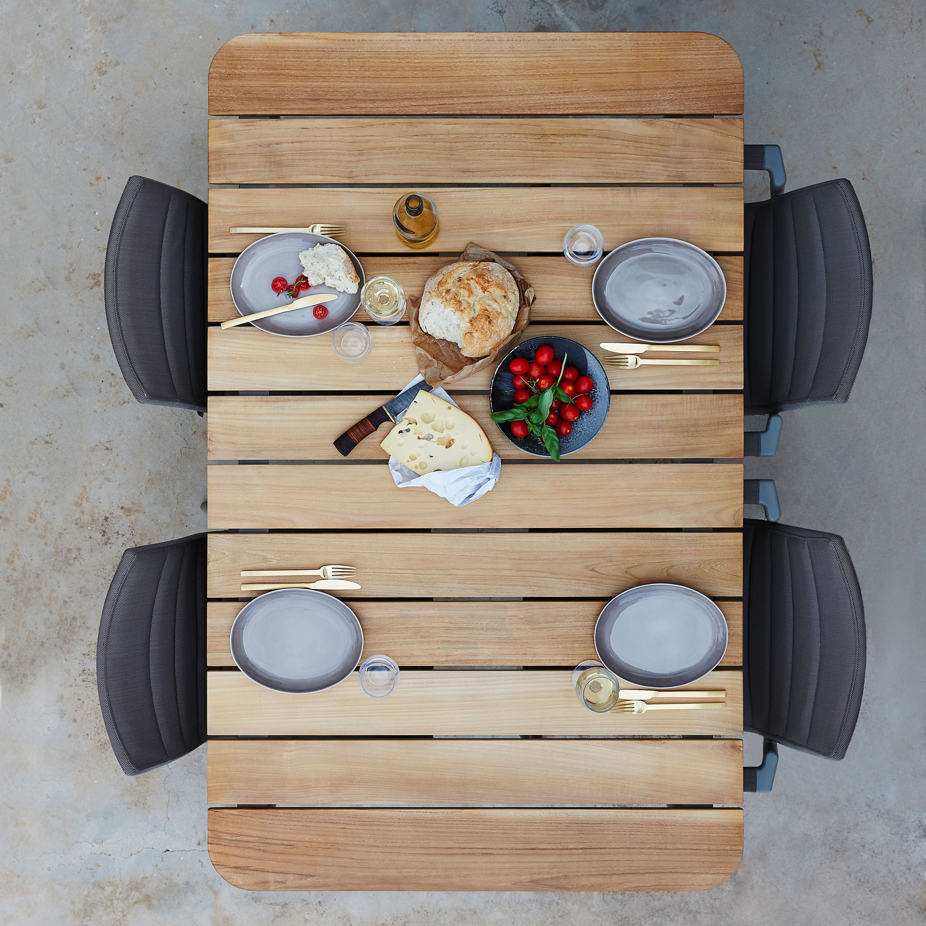 Core Dining Table 90X210 Lava Grey