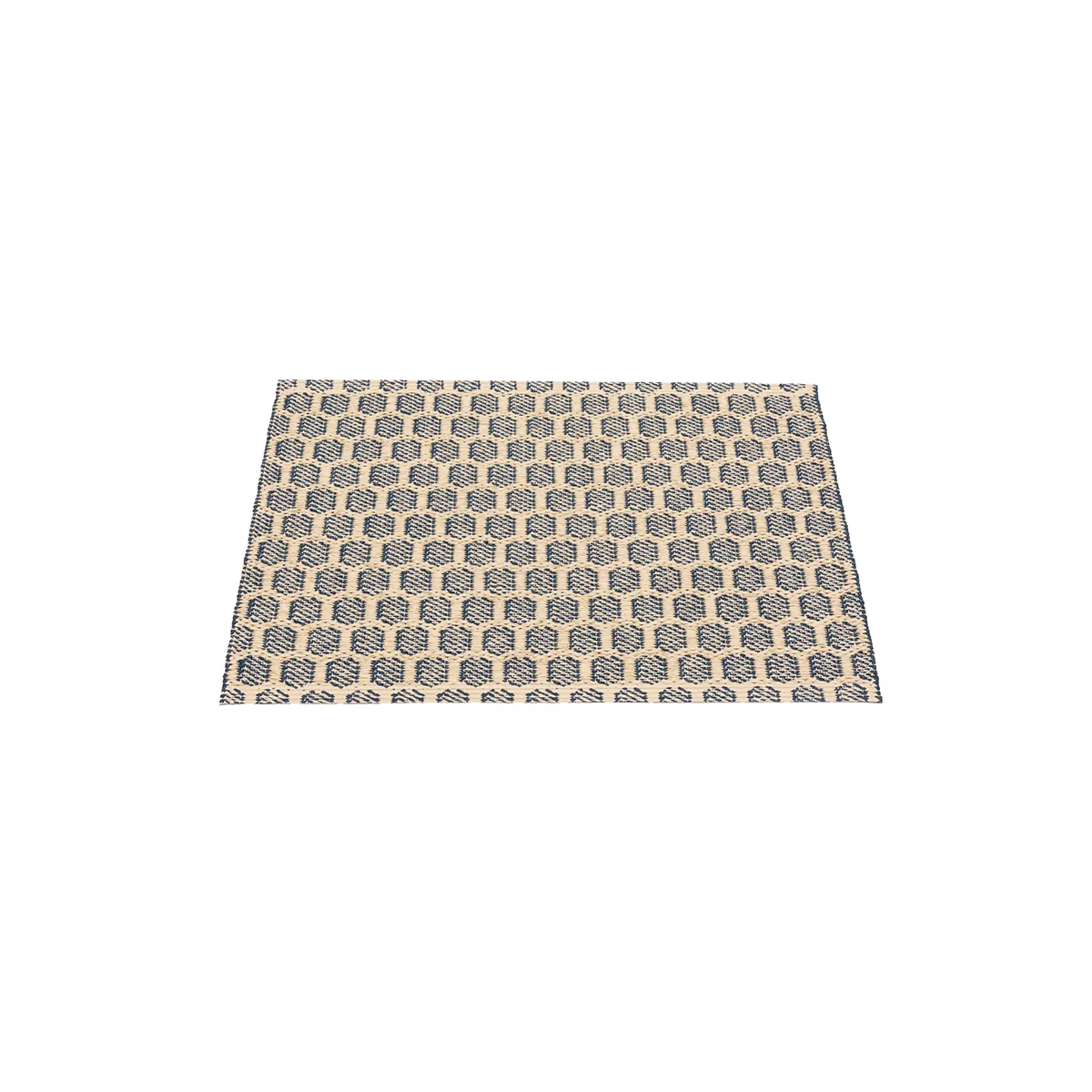 Reversible Plastic Rug MIMI Ocean Blue/Cream 70x50 cm