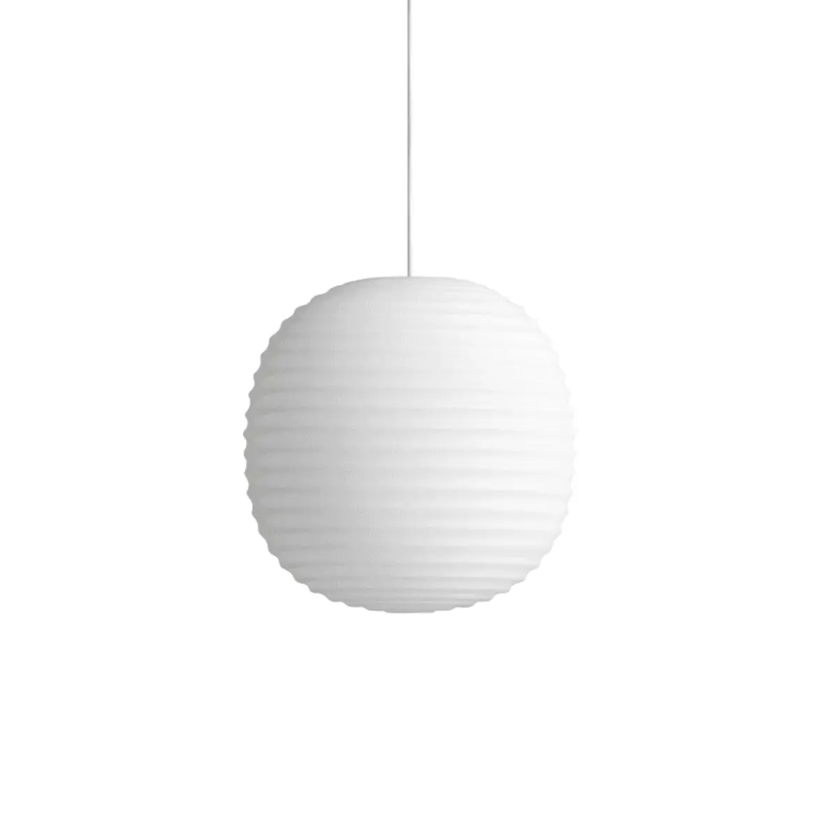 Lantern Pendant Lamp Ø20 White Opal Glass