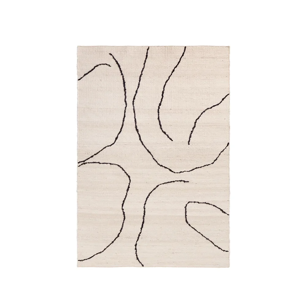 Handwoven Rug in Jute Gesso Off-White 140x200 cm