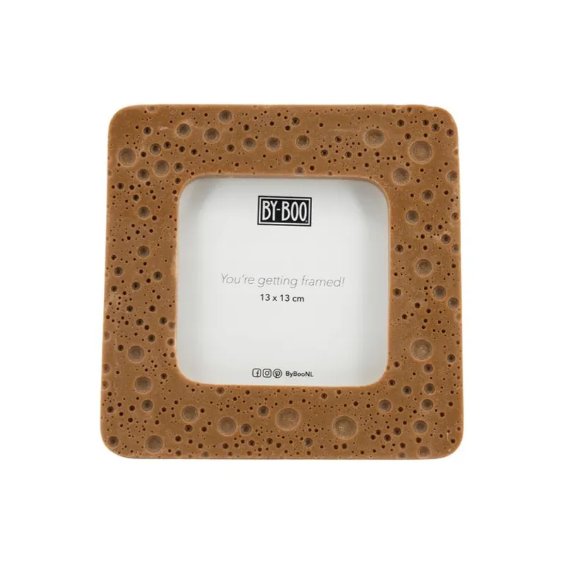 Shin 2 Photo frame 19,5x1x19,5 cm Resin Brown