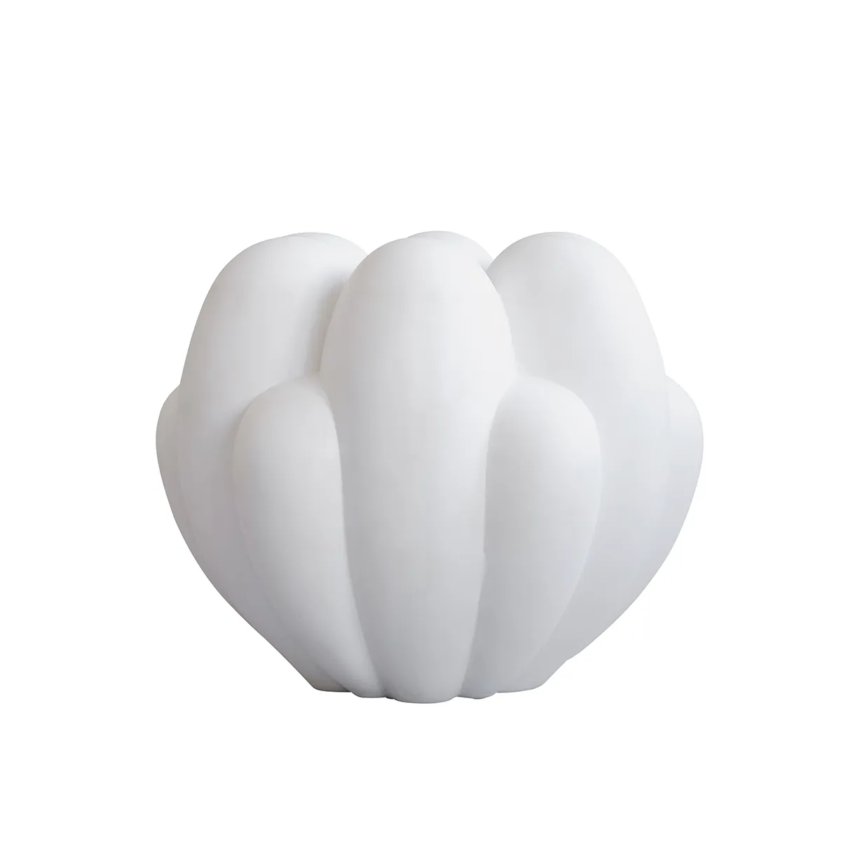 Handmade Vase Bloom Big Bone White H44 cm