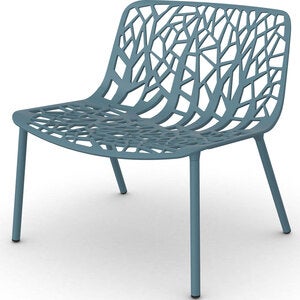 Forest lounge armchair Blue Teal