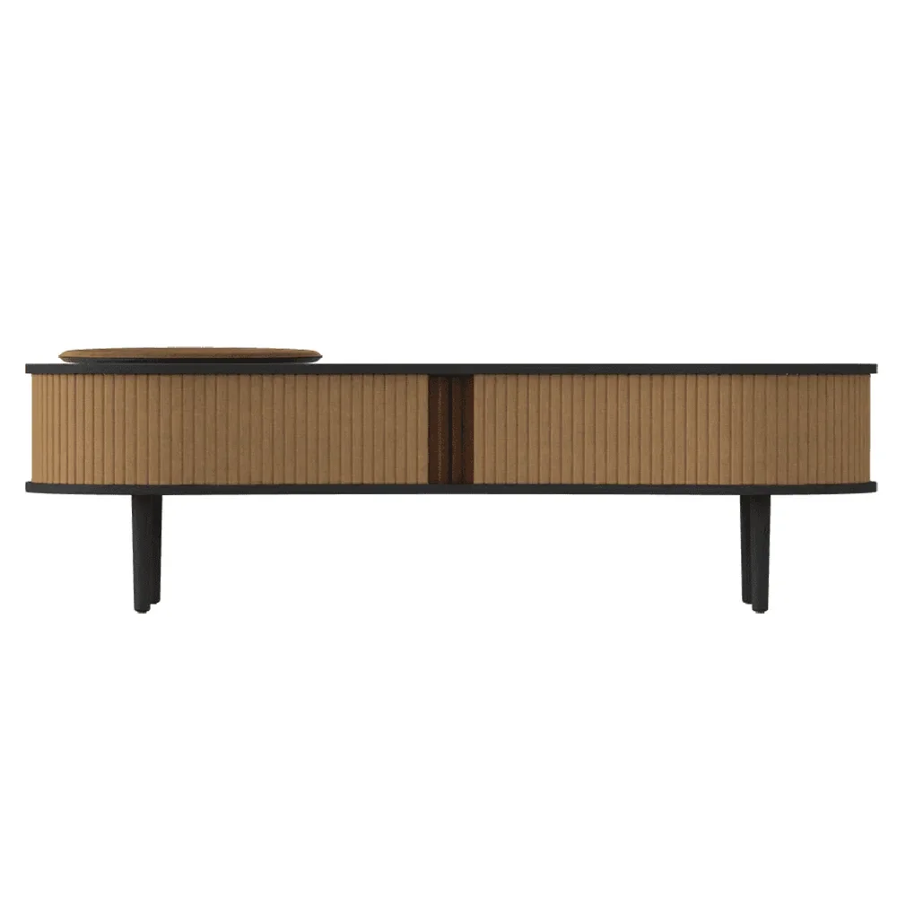  Audacious TV stand Black Oak/Sugar Brown