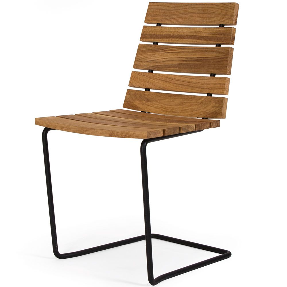 Grinda Dining Chair Black / Teak