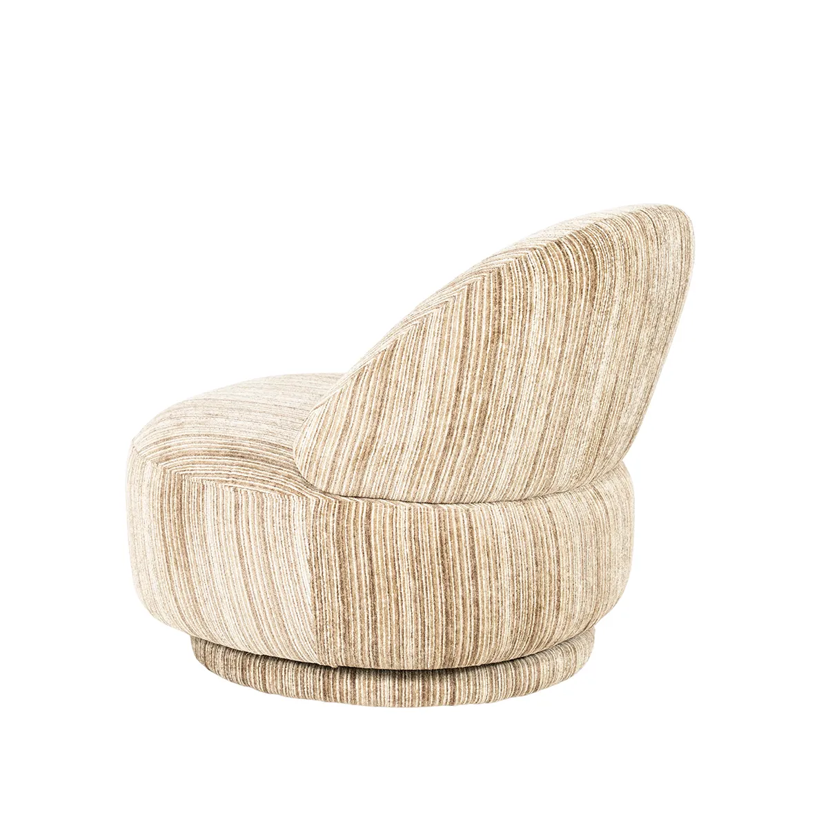 Swivel Lounge Chair FineLine Brown
