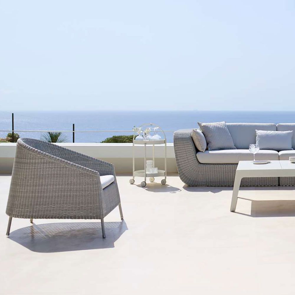 Roll Trolley / Side Table White