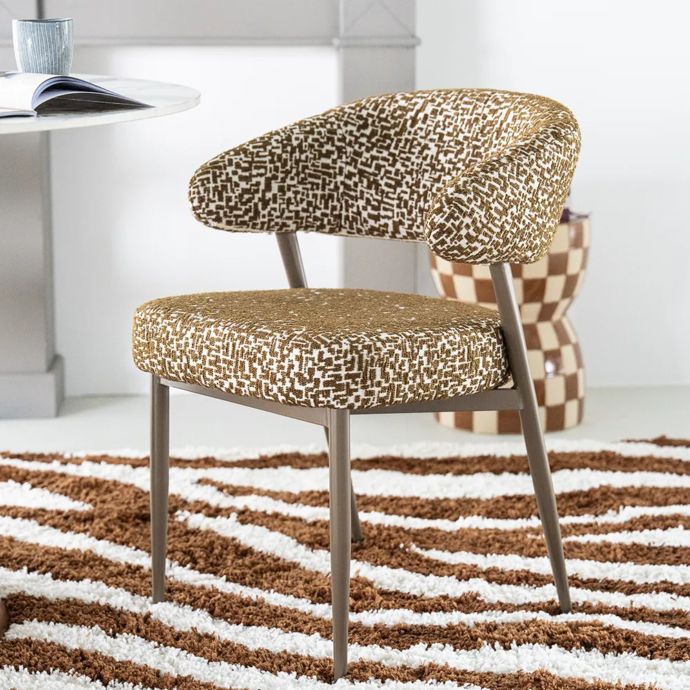 Dining Chair Miso Brown with armrest