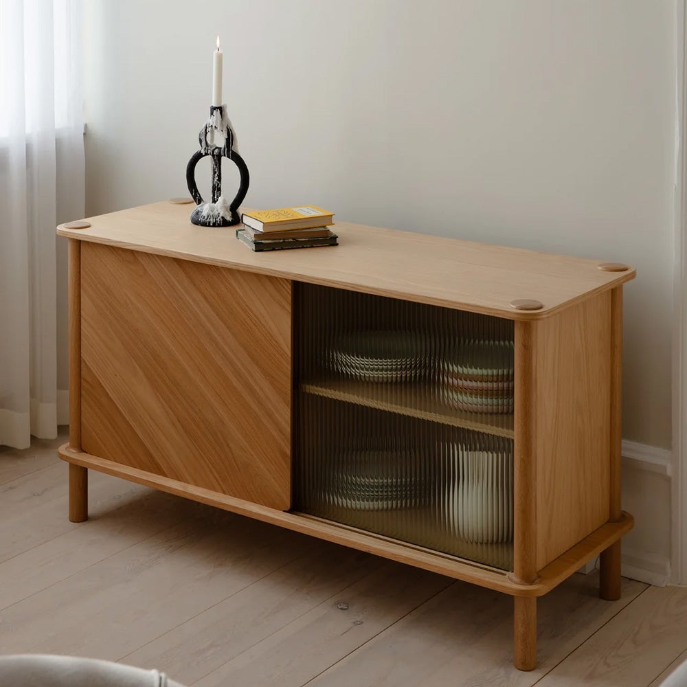 Italic Sideboard Oak/Glass