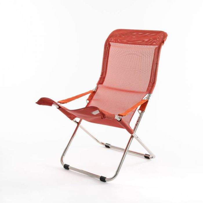 Fiesta sun lounger roses aluminium/textile