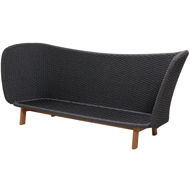 Peacock Wing Sofa Dark grey incl. cushions