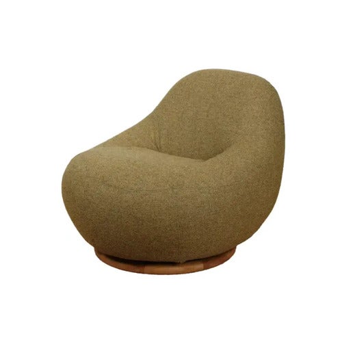 Gem lounge chair m/teak swivel Turmeric yellow, Rise