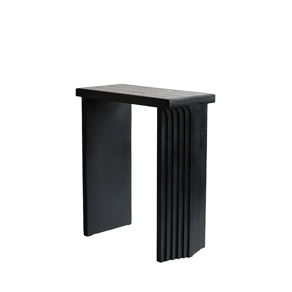 Arc Console - Silver Travertine