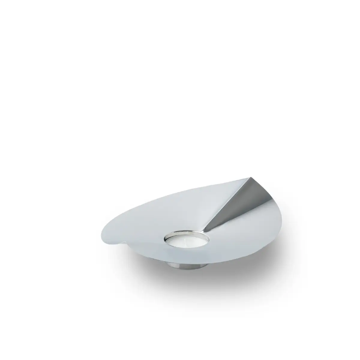 Löv vase/candle holder silver