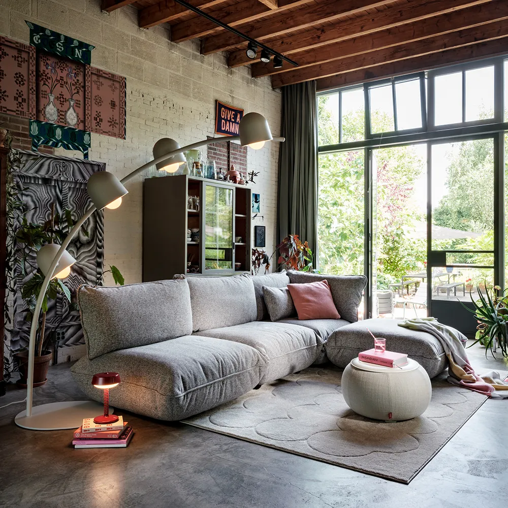 Sumo Corner module Mingle Grid Stone