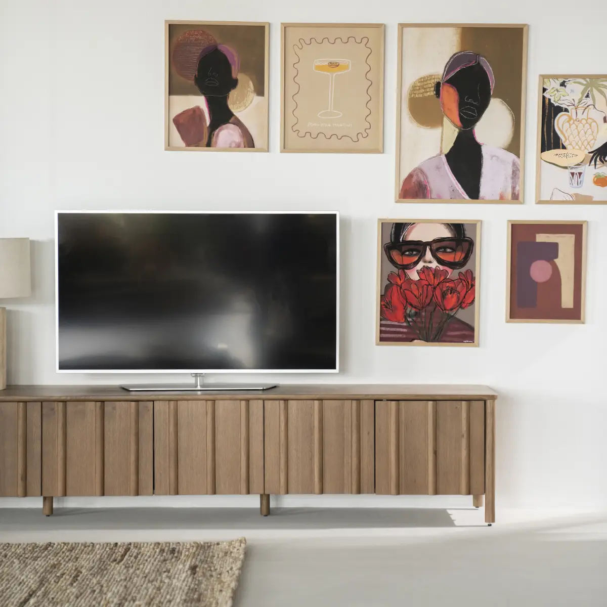 Jake 6 drs. TV cabinet - brown