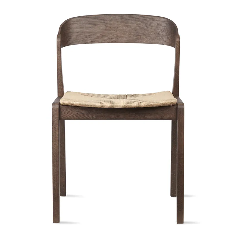 SM827 Dining chair Oak mocha brown lacquer oiled look