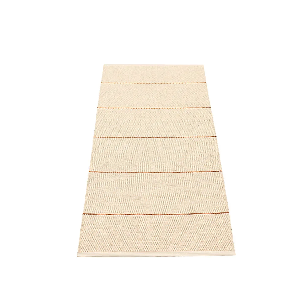 Lea rug Beige/Rust/Vanilla 70 x 150 cm