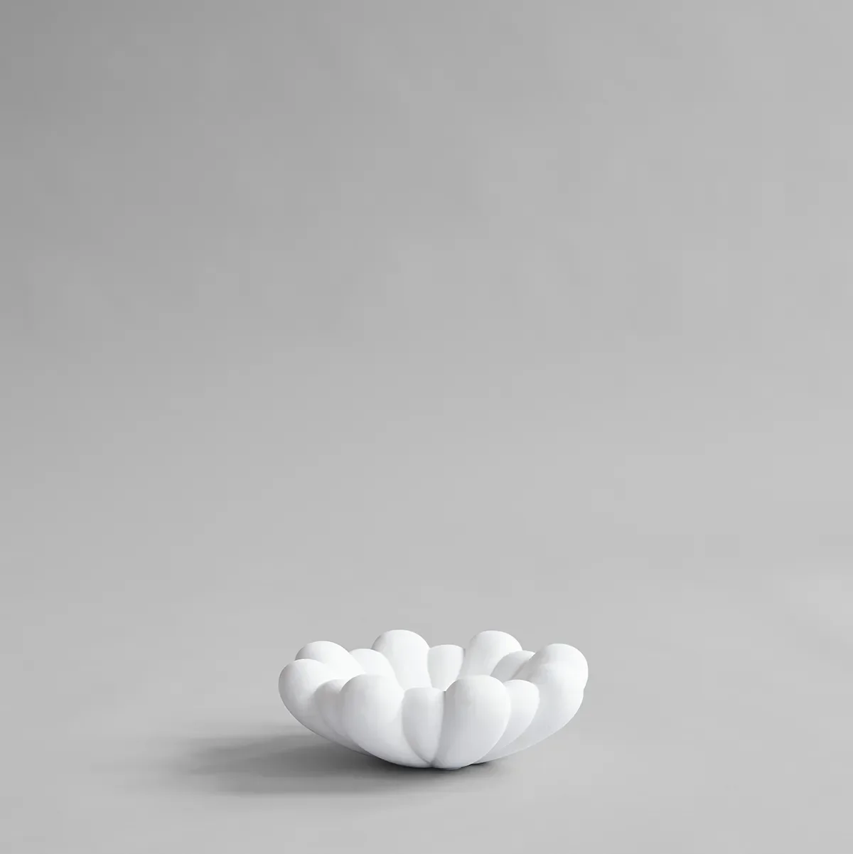 Handmade Decorative Bowl Bloom Bone White Ø 28,5 cm