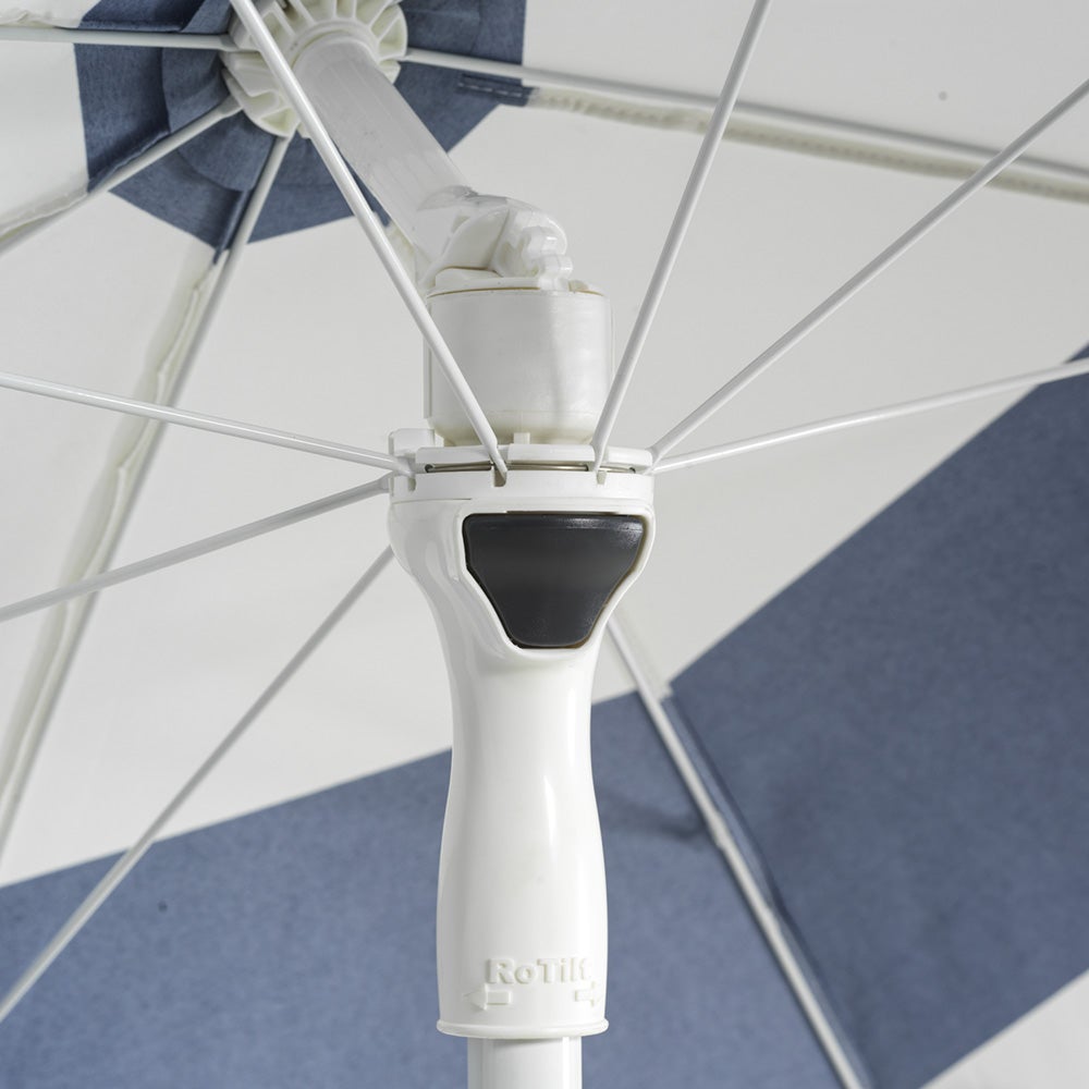 Follina beach umbrella 240 cm Blue-White stripe