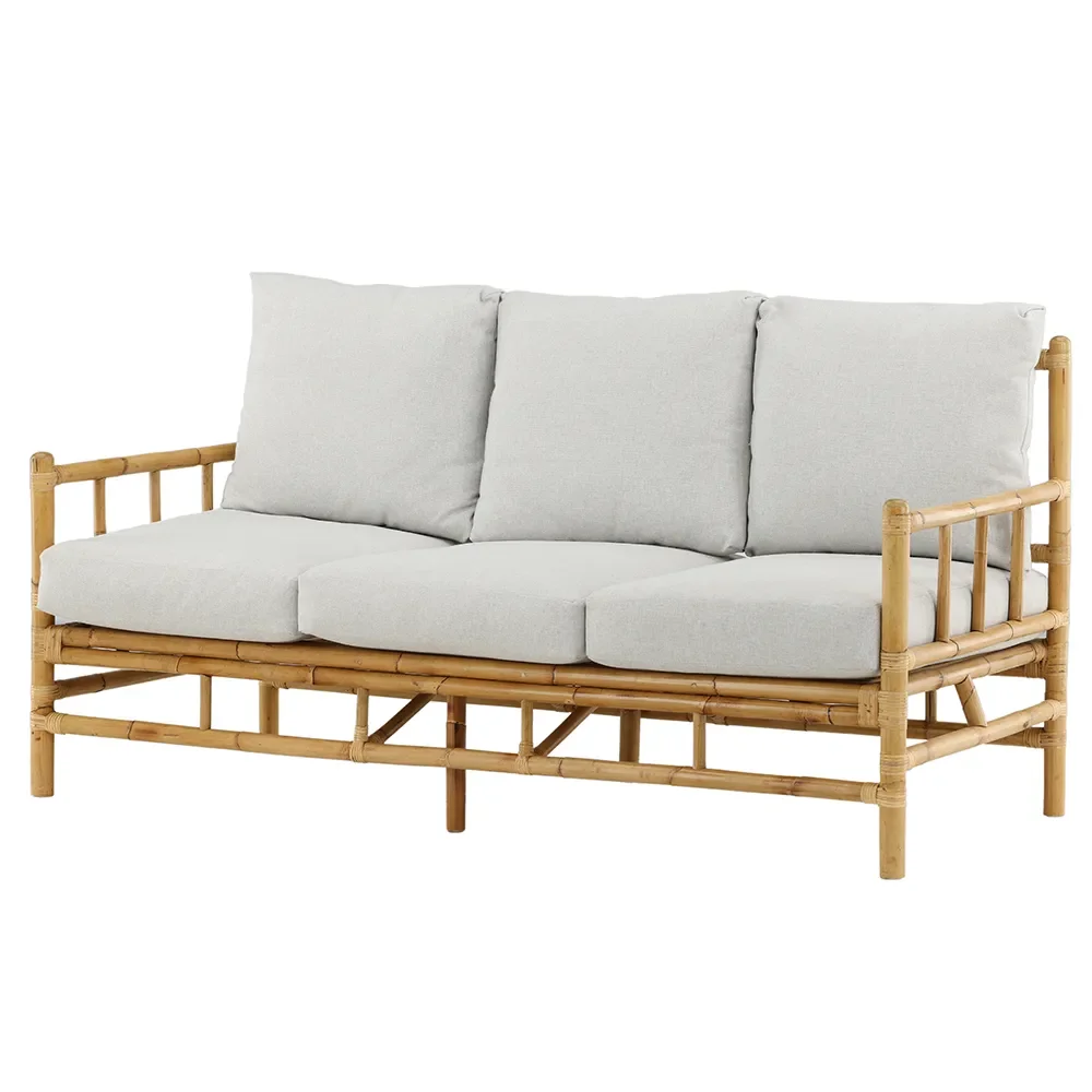 Cane 3-seater sofa Bamboo