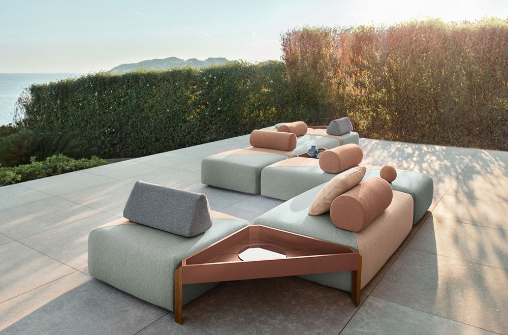 BRIXX backrest triangle 664/twist dark turquise