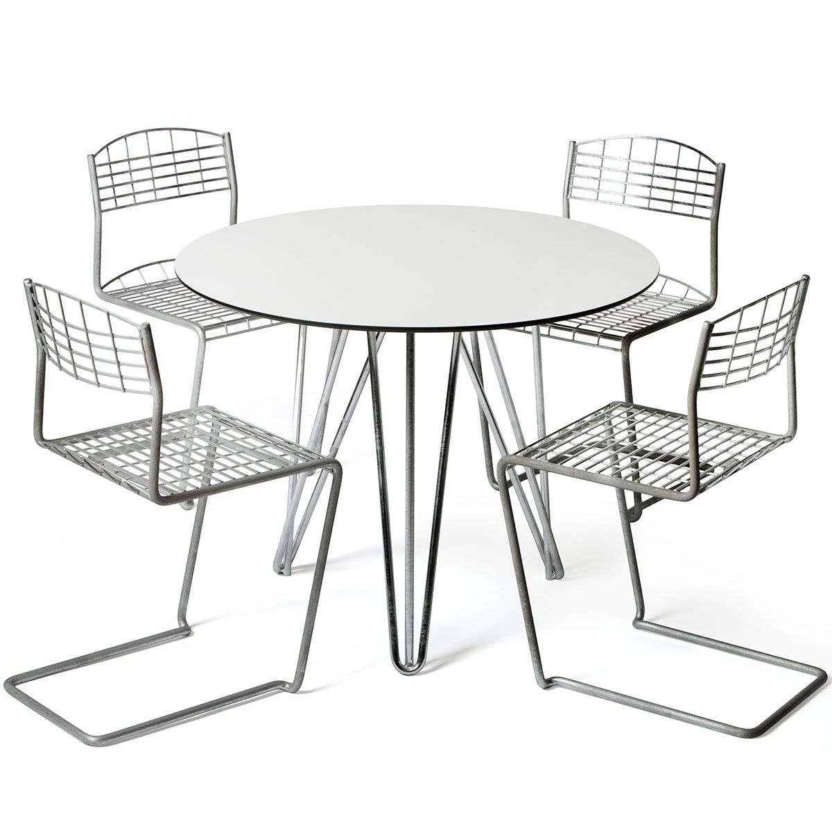 High Tech Dining Group Ø90Cm