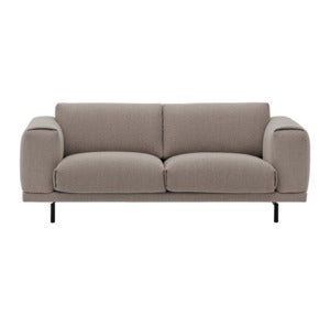 Rest Sofa 2-seater- Metal base/Hearth6/Black