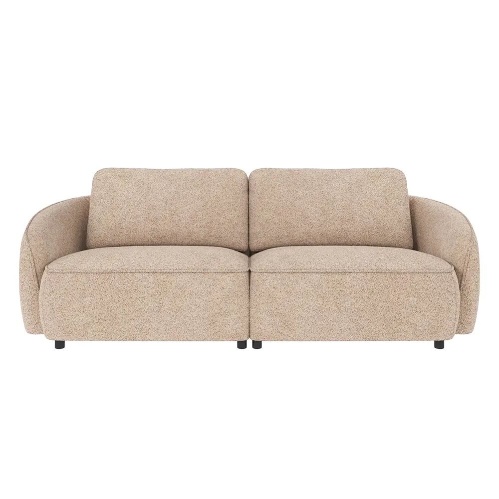 Norris 3-seater sofa in Anna light beige fabric