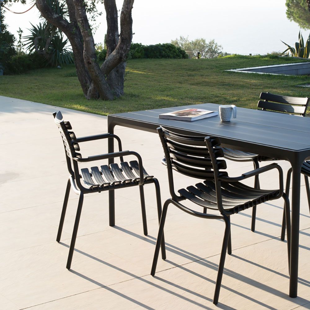 Clips armchair black/bamboo