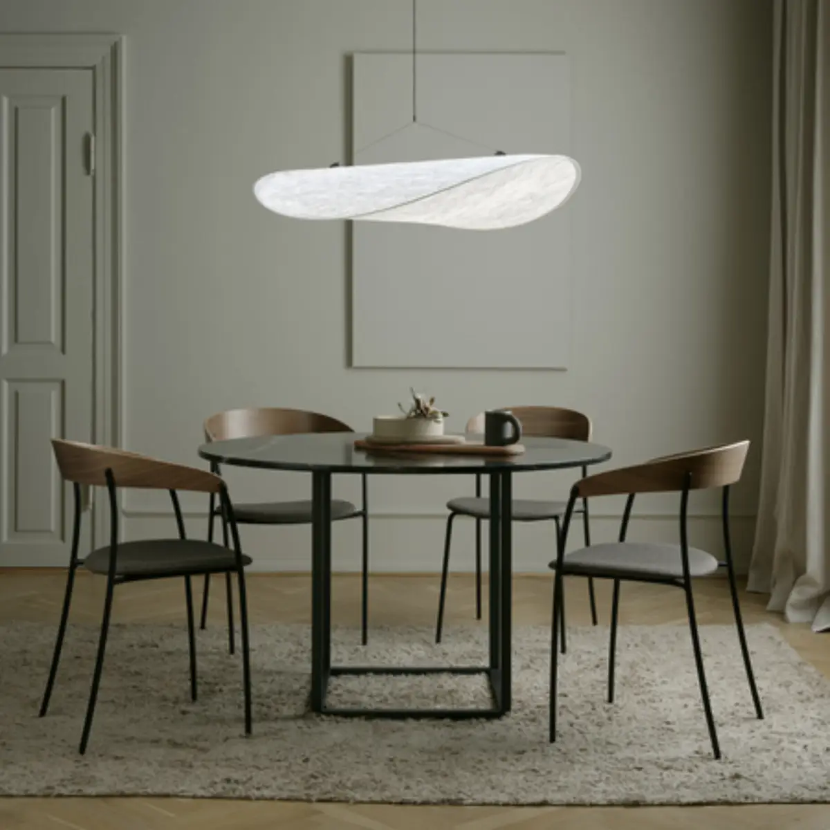 Florence Dining Table Frame Small Iron Black