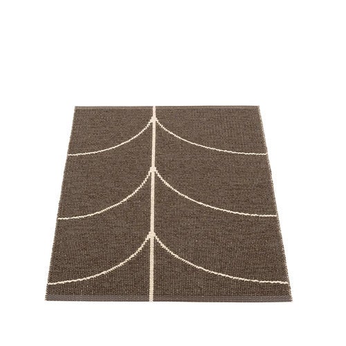 Woven Rug Leif Dark Brown 70x90 cm