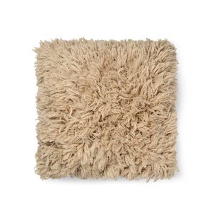 Handwoven Cushion Cover Meadow High Pile Light Sand